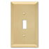 Placa de pared de acero satinado Century Satin Brass - 1 palanca