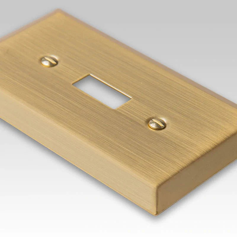 Placa de pared en blanco Century Satin Brass Steel - 2