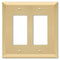 Placa de pared de acero satinado Century con 2 balancines