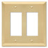 Placa de pared de acero satinado Century con 2 balancines