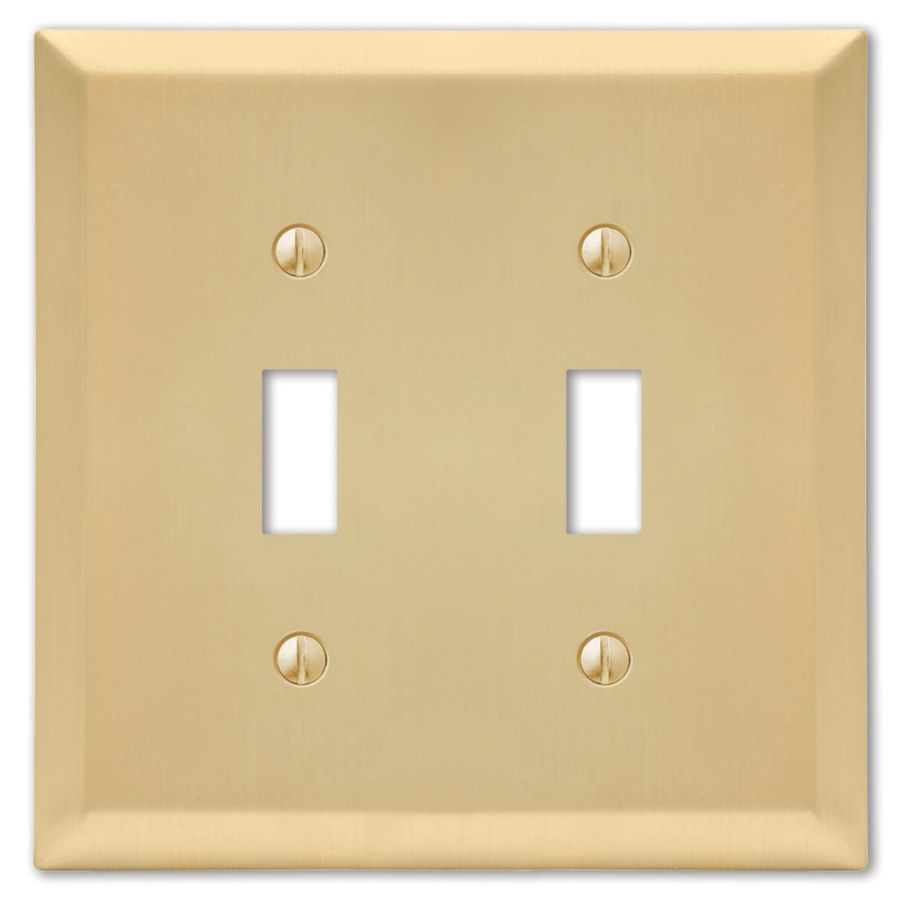 Placa de pared de acero satinado Century con 2 palancas