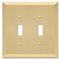 Placa de pared de acero satinado Century con 2 palancas