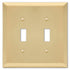 Placa de pared de acero satinado Century con 2 palancas