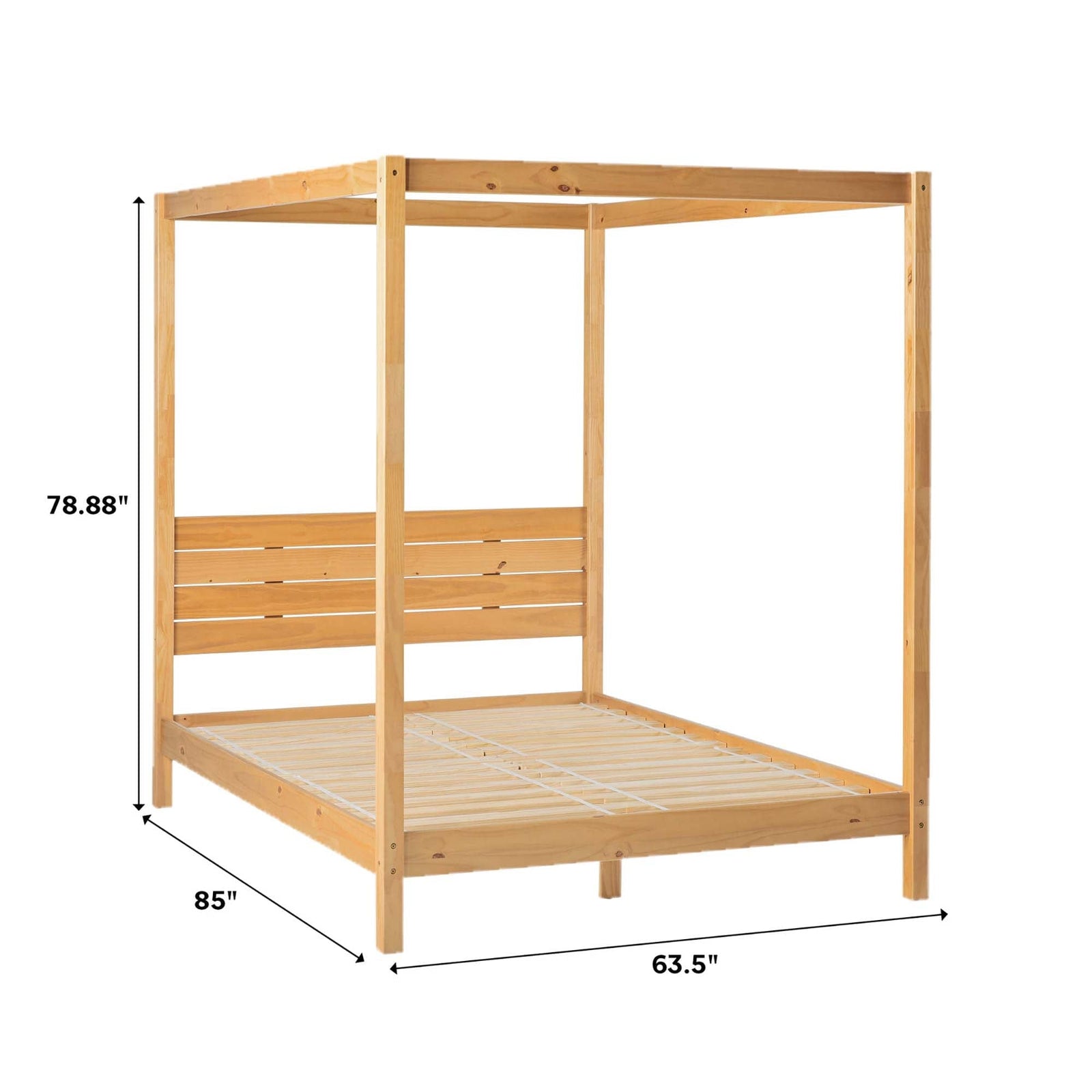 Colección de armazones de cama con dosel de madera maciza de Isla