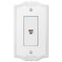 Placa de pared de plástico blanco Charleston para 1 toma de teléfono