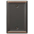 Chelsea Aged Bronze Steel - 1 Blank Wallplate