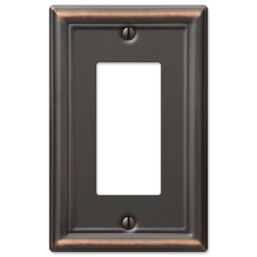Placa de pared Chelsea de acero envejecido en bronce - 1 balancín