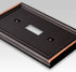 Chelsea Aged Bronze Steel - 1 Toggle / 1 Rocker Wallplate