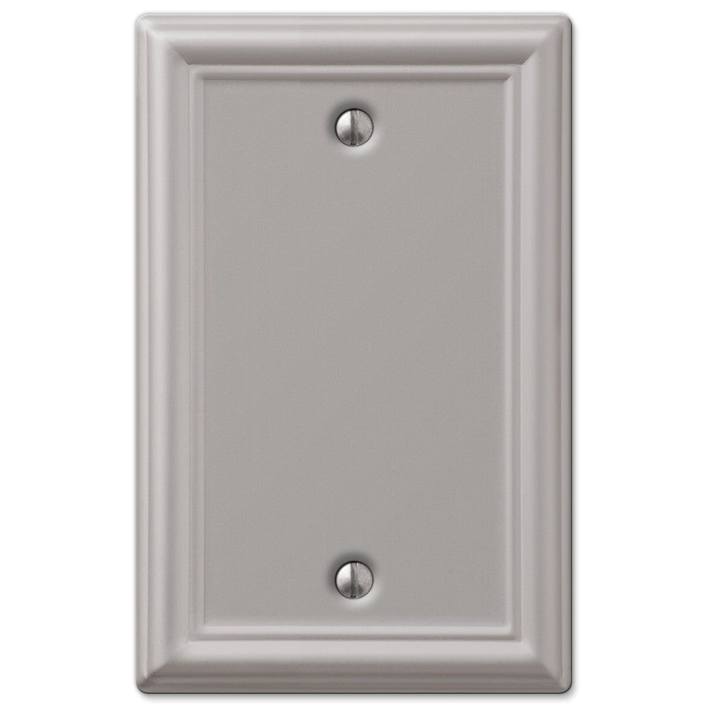 Chelsea Brushed Nickel Steel - 1 Blank Wallplate