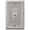 Chelsea Brushed Nickel Steel - 1 Cable Jack Wallplate