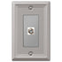 Chelsea Brushed Nickel Steel - 1 Cable Jack Wallplate