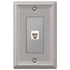 Chelsea Brushed Nickel Steel - 1 Phone Jack Wallplate