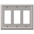 Chelsea Brushed Nickel Steel - 3 Rocker Wallplate