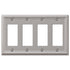 Chelsea Brushed Nickel Steel - 4 Rocker Wallplate