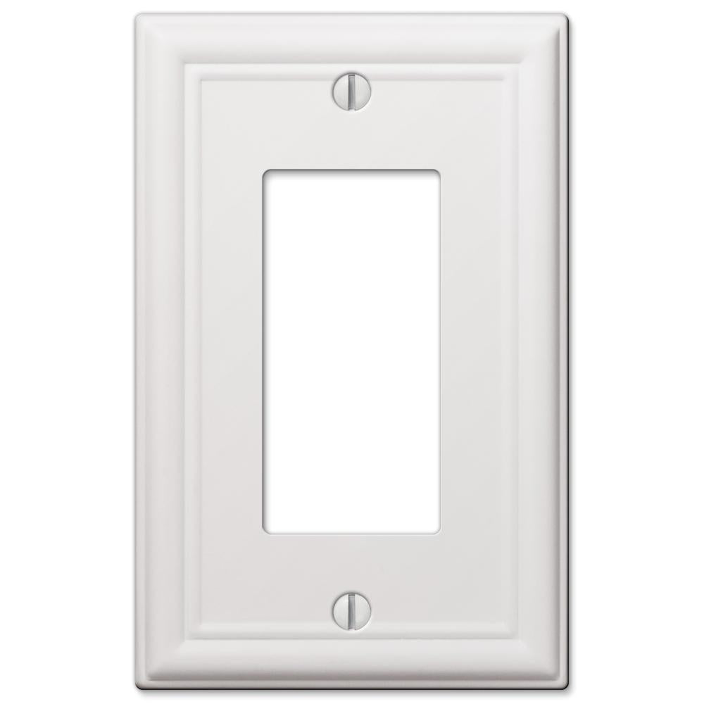 Placa de pared de acero blanco Chelsea - 1 balancín
