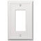 Placa de pared de acero blanco Chelsea - 1 balancín