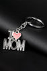 Chic Black Heart-shaped Keychain for Mom's Love