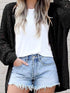 Plus Size Casual Open Front Cardigan