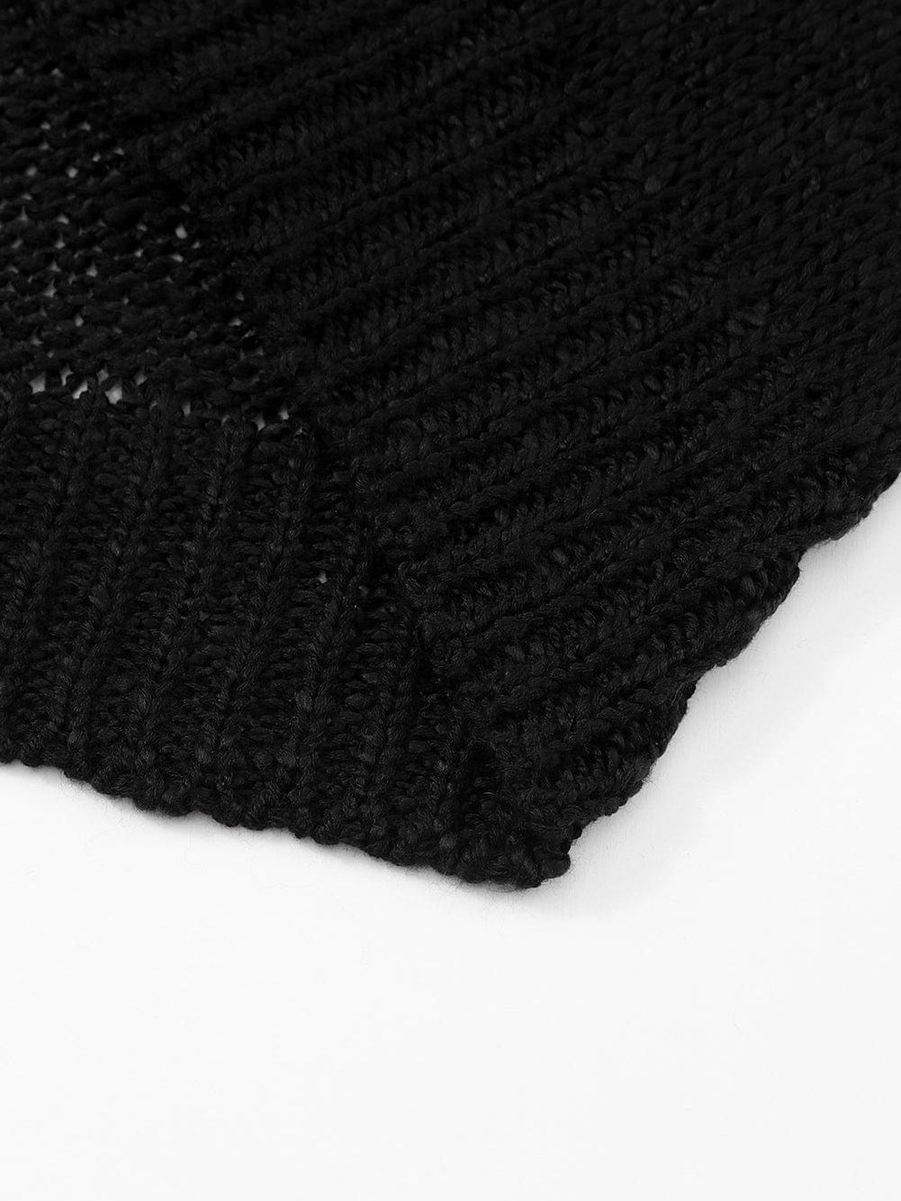 Knitted Open Front Cardigan