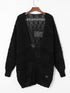 Plus Size Casual Open Front Cardigan