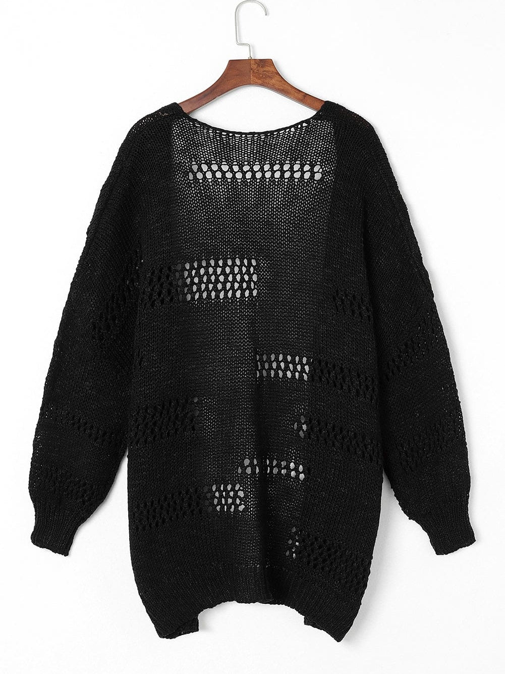 Knitted Open Front Cardigan