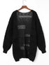 Knitted Open Front Cardigan
