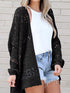 Plus Size Casual Open Front Cardigan