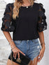 Half Sleeve Mesh Top