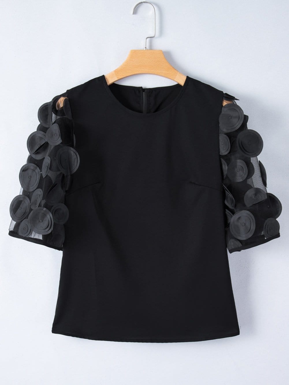 Half Sleeve Mesh Top