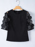 Half Sleeve Mesh Top