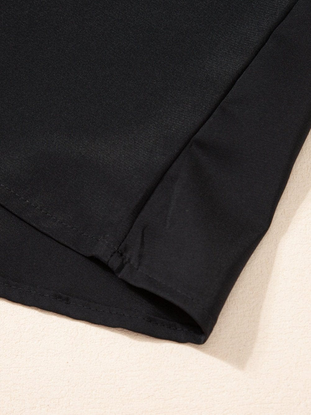 Black Mesh Sleeve Top