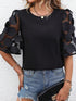 Half Sleeve Mesh Top