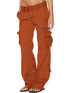 Relaxed Fit Black Cargo Pants