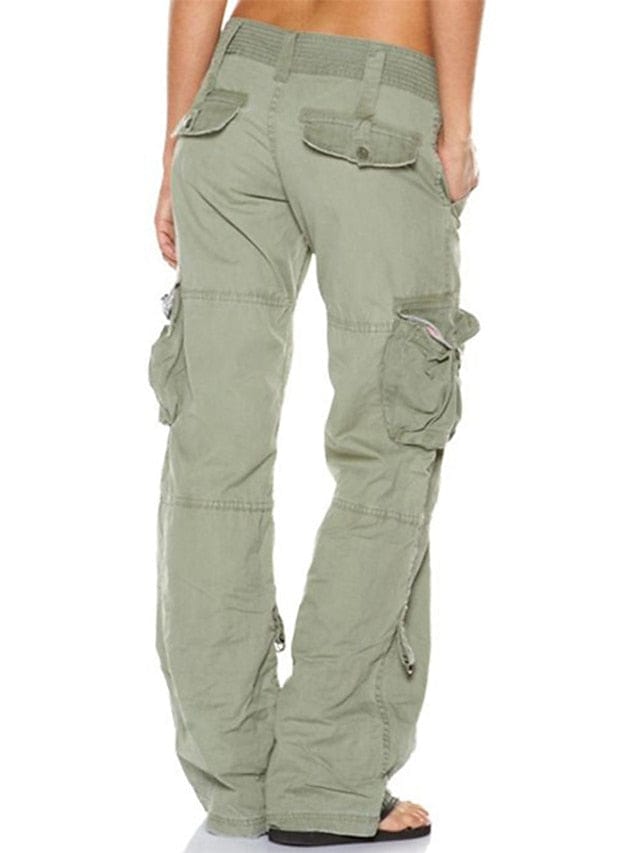 Relaxed Fit Black Cargo Pants