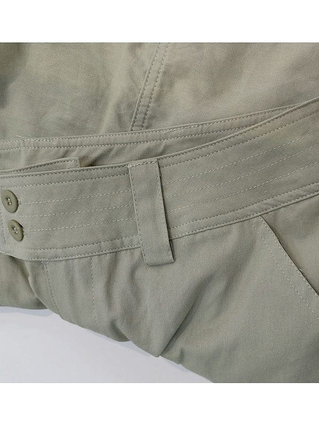 Relaxed Fit Black Cargo Pants