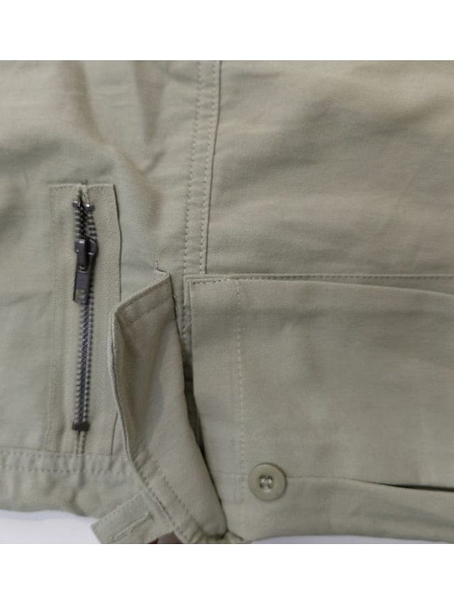 Relaxed Fit Black Cargo Pants