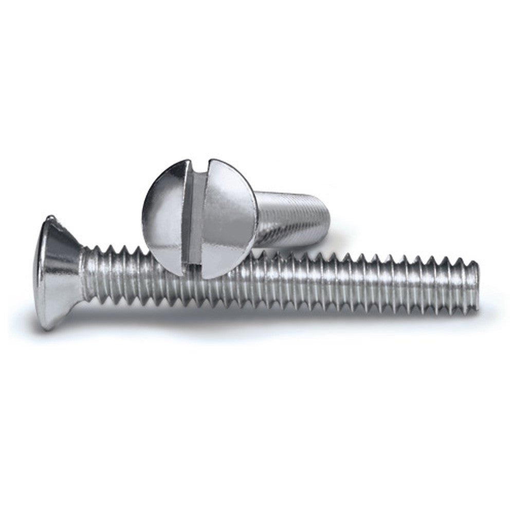 Tornillos para placa de pared cromados de 1 pulgada (paquete de 10)