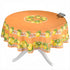 Citrus Orange French Provencal Polyester Tablecloth - 70" Round