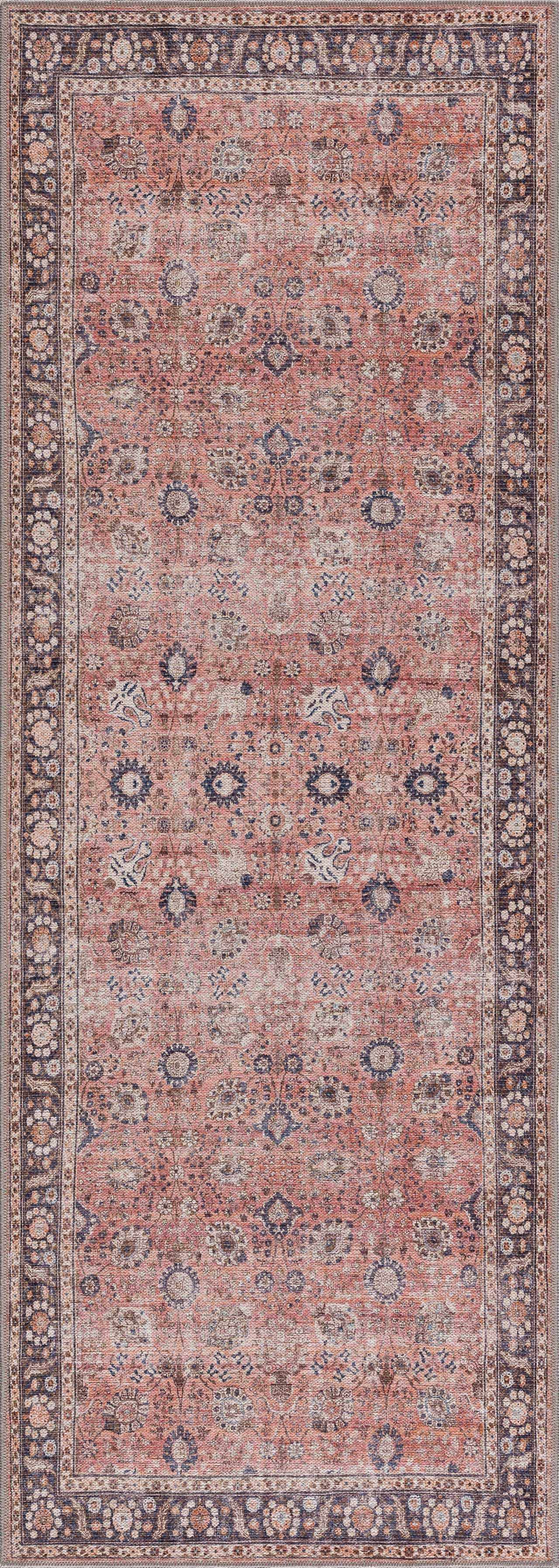 Alfombra lavable roja Ganyangan