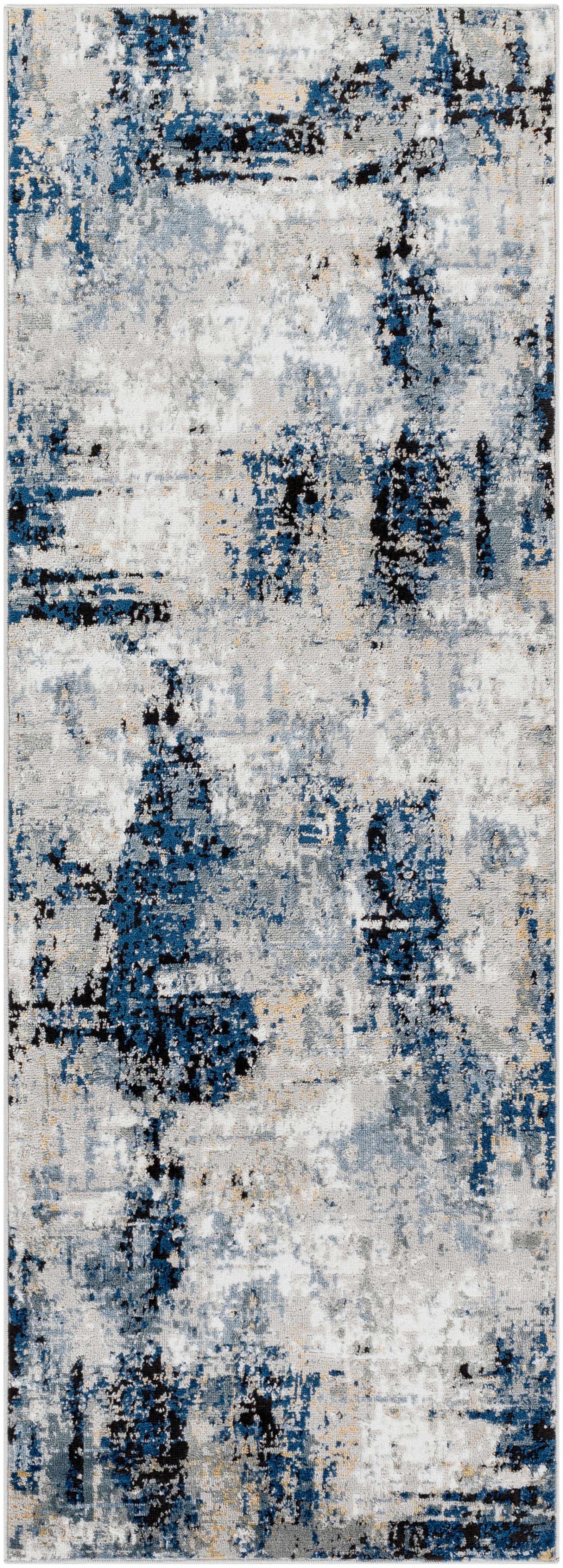 Alfombra abstracta azul Campsall - Promoción