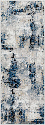 Alfombra abstracta azul Campsall - Promoción