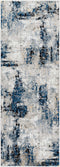 Alfombra abstracta azul Campsall - Promoción