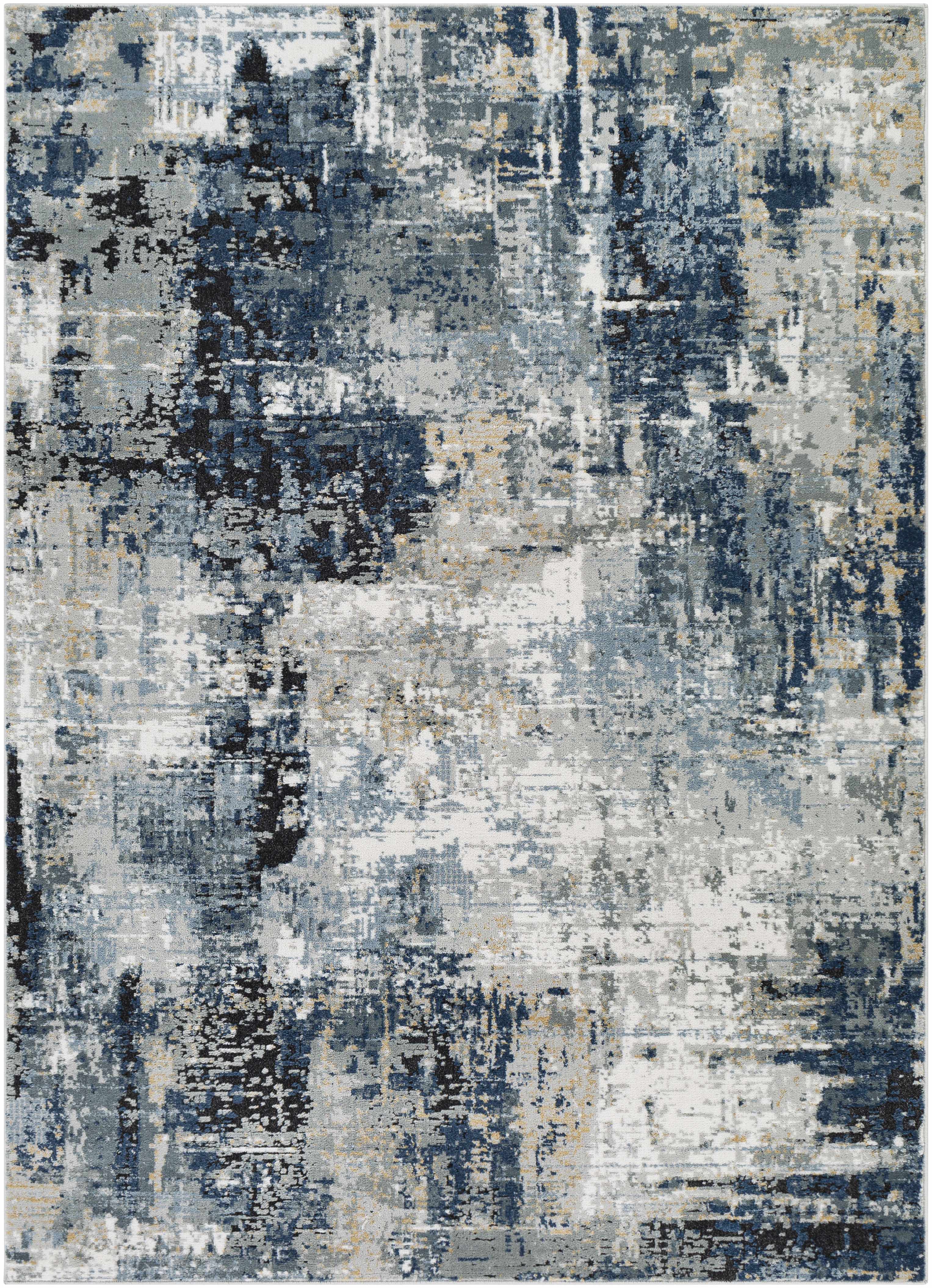 Alfombra abstracta azul Campsall - Promoción