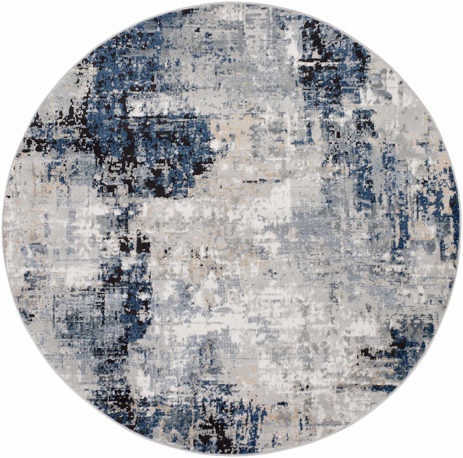 Alfombra abstracta azul Campsall - Promoción
