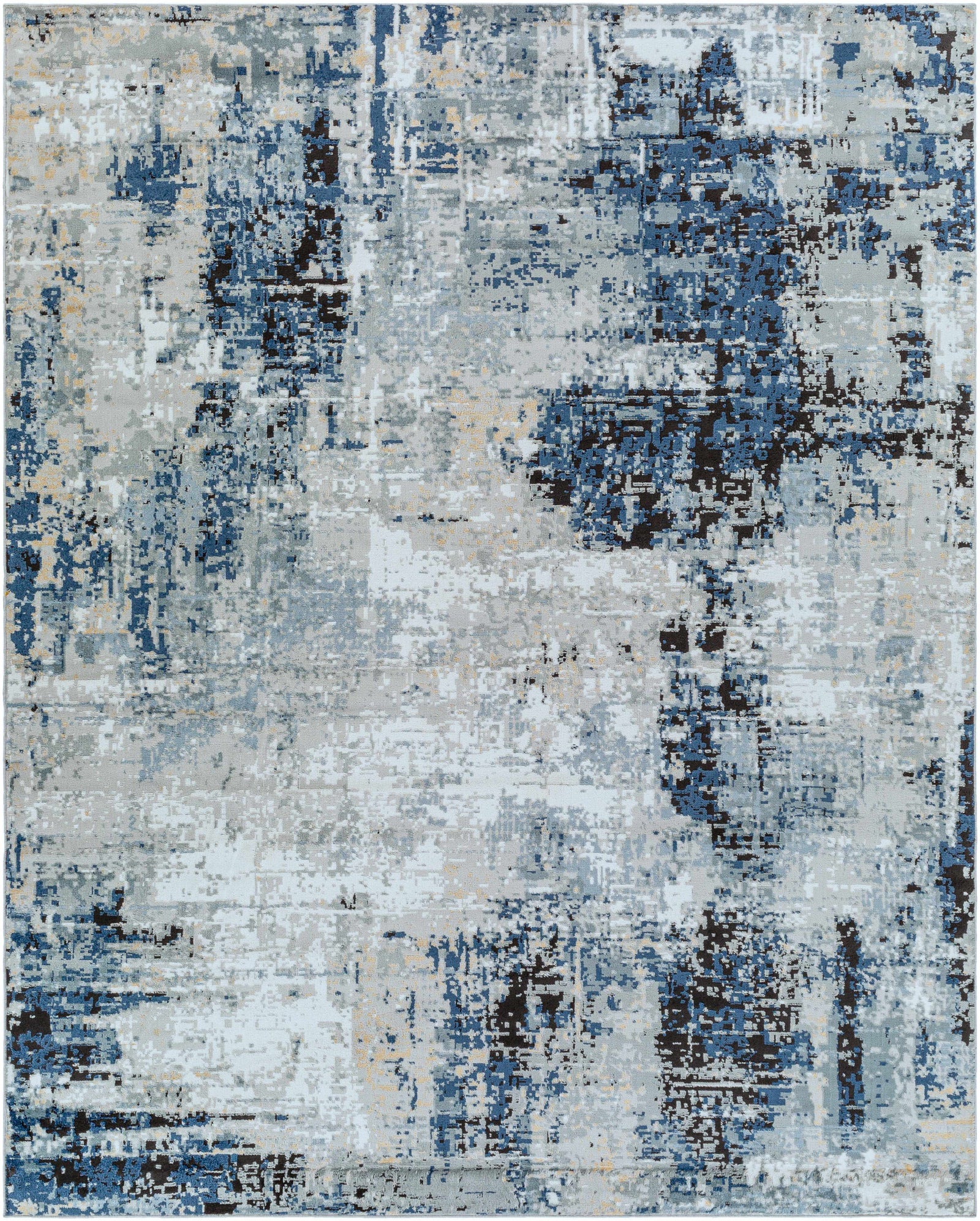 Alfombra abstracta azul Campsall - Promoción
