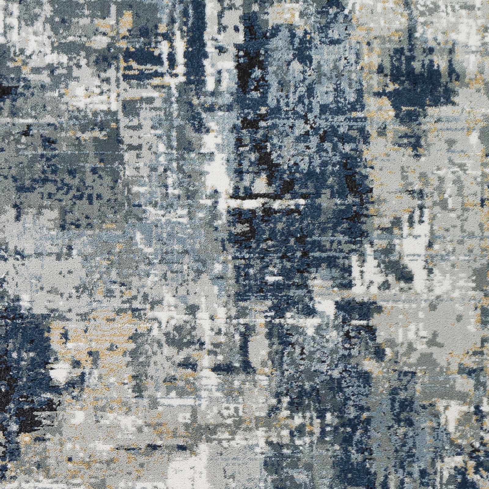 Alfombra abstracta azul Campsall - Promoción