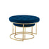 Carlotta Velvet Nesting Coffee Table (Set of 2)