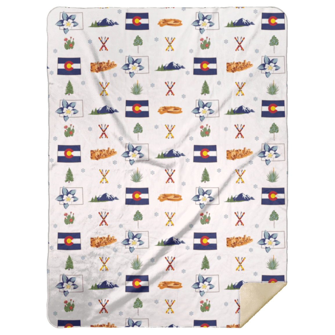 Manta de felpa de Colorado de 60 x 80 pulgadas