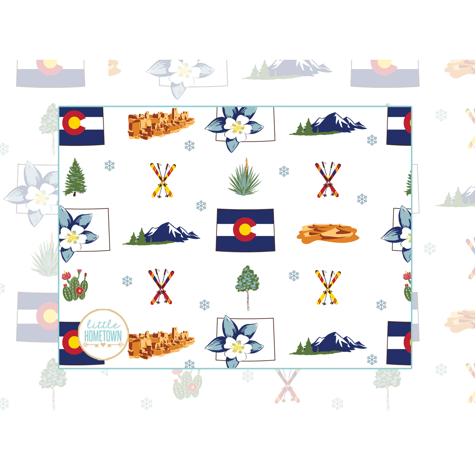 Manta de felpa de Colorado de 60 x 80 pulgadas