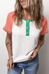 Contrast Color Henley